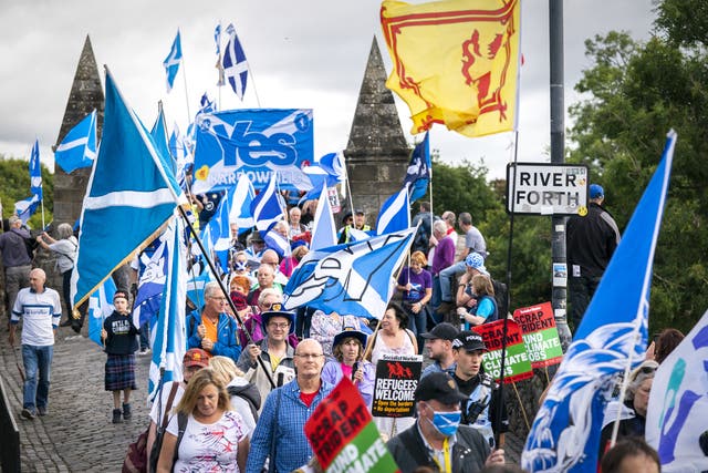 The Scottish Government is seeking to hold a referendum on independence next year (Jane Barlow/PA)