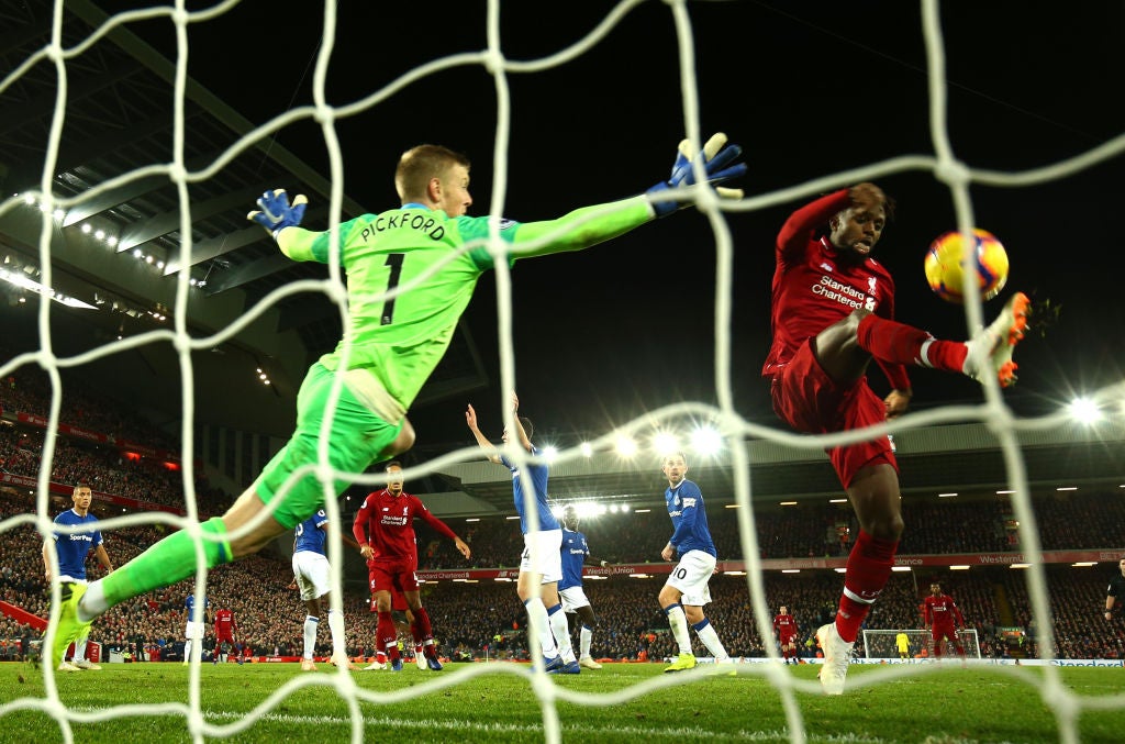Pickford was at fault for Origi’s stoppage time winner in 2018 - this time he earned Everton their point