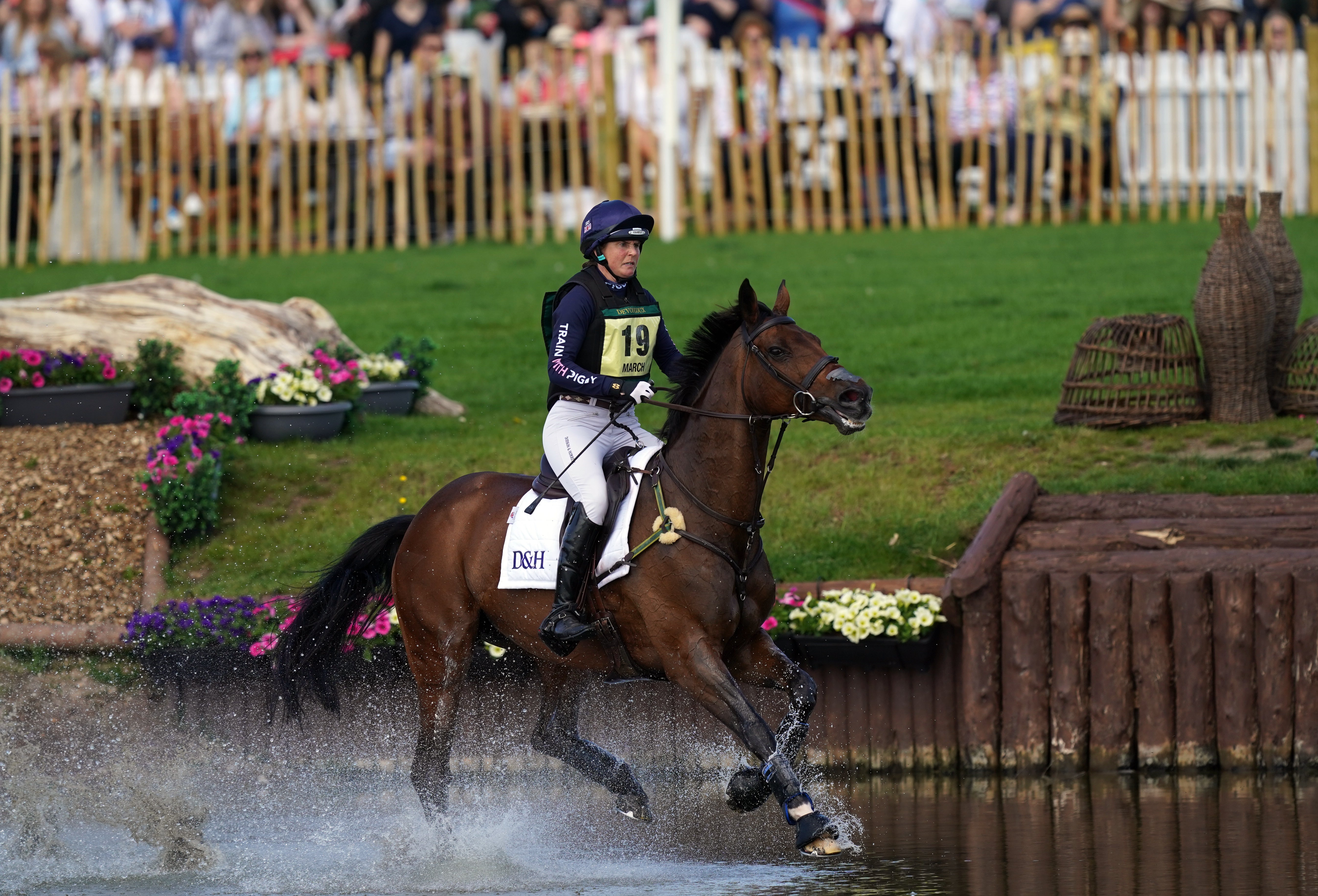 Vanir Kamira and Piggy March were victorious at Burghley (PA)