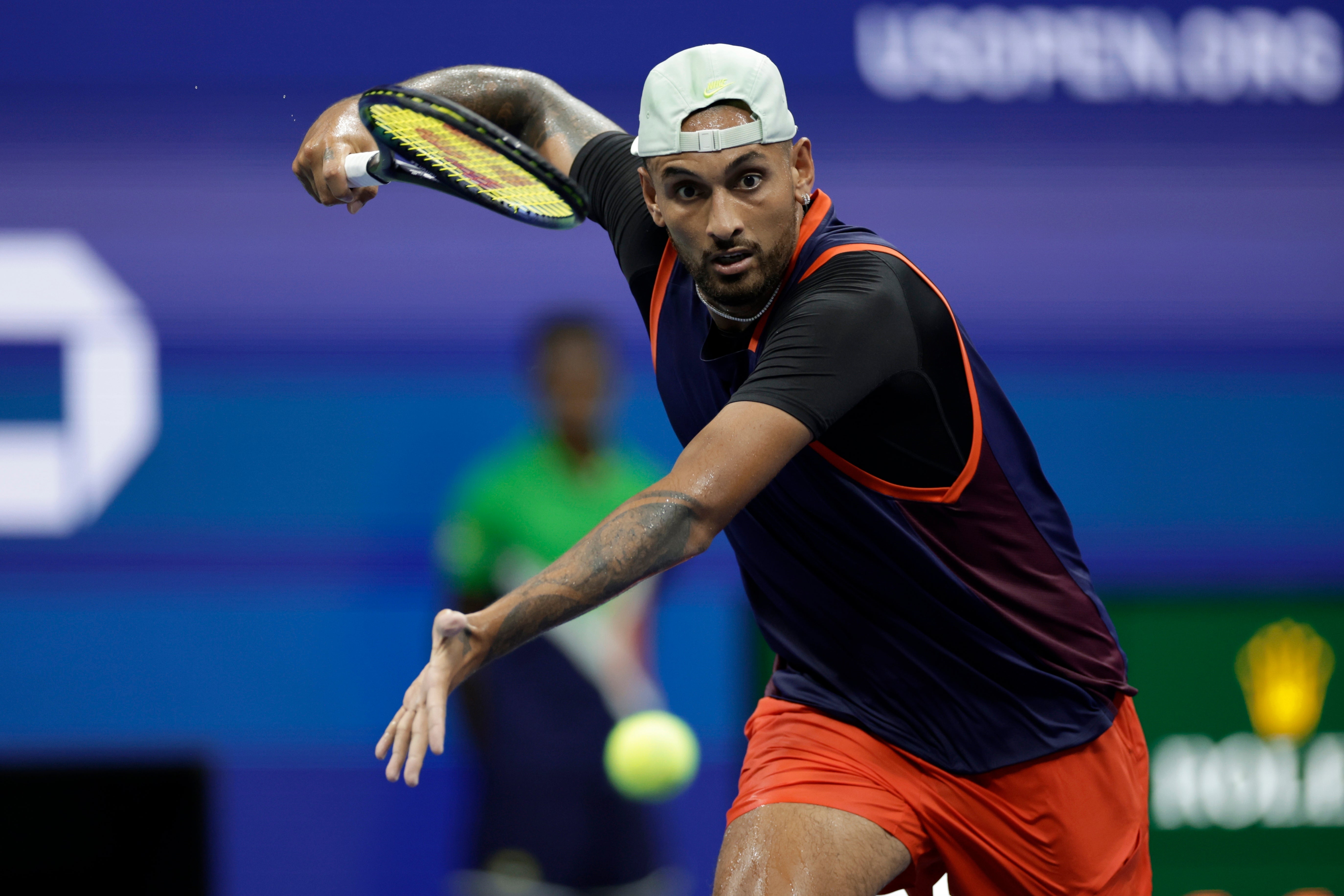 Nick Kyrgios shone under the lights in New York (Adam Hunger/AP)