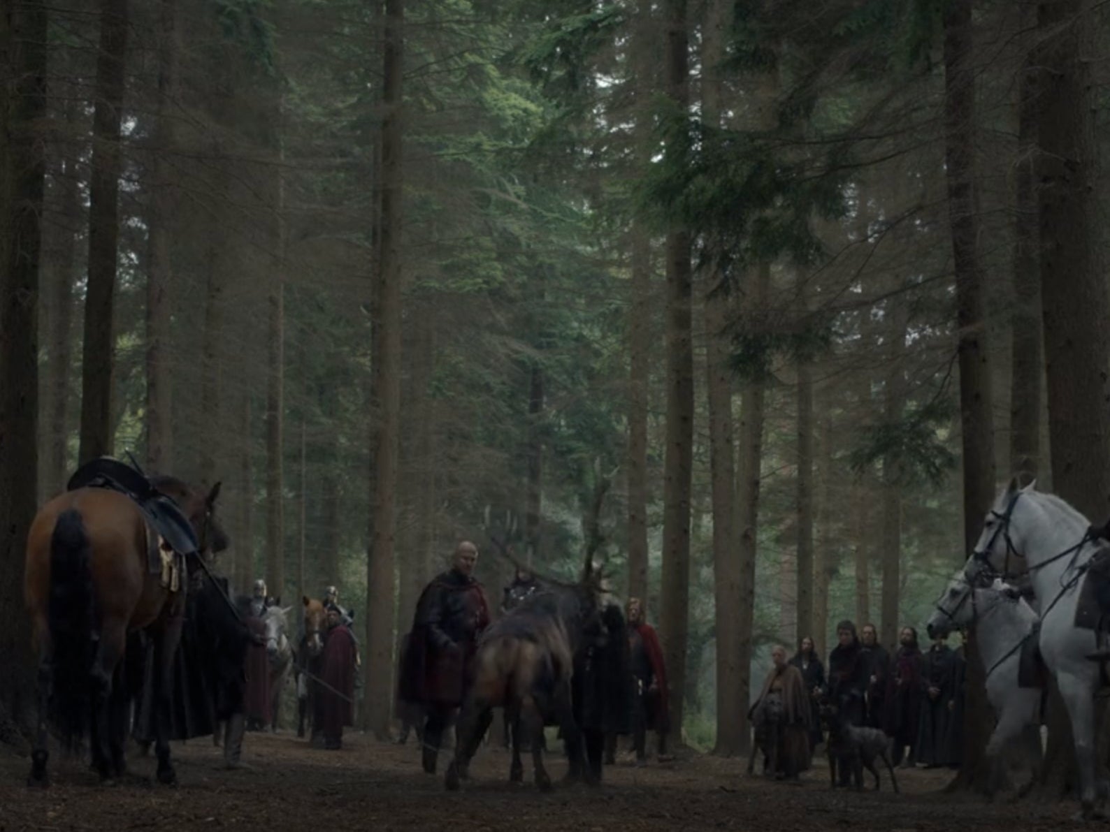 King Viserys’s hunting party was much more bustling than the one featured in ‘Game of Thrones’