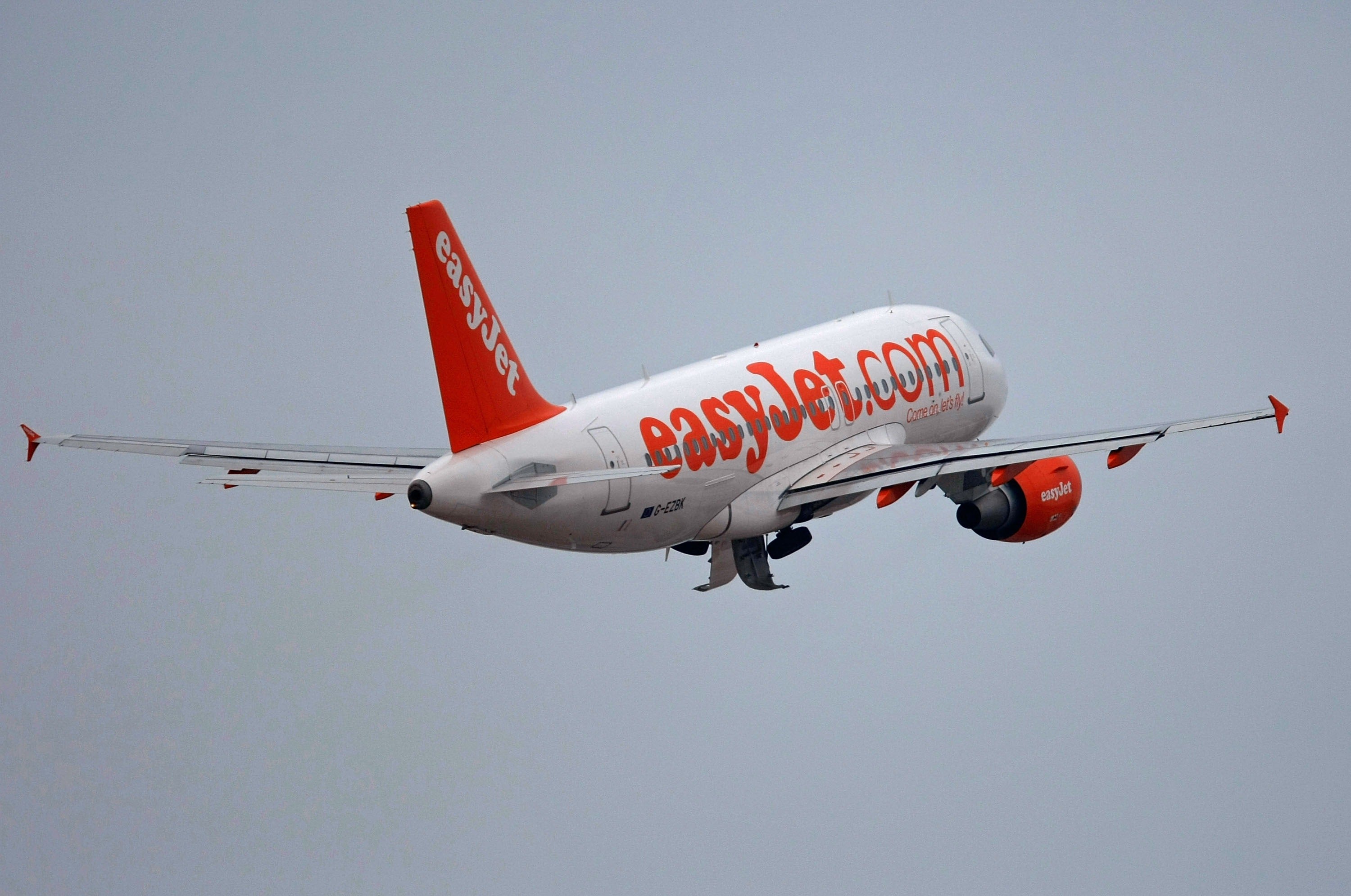 The easyJet plane was forced to land in Thessaloniki