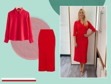 Holly Willoughby is back presenting This Morning – and she looks radiant in red