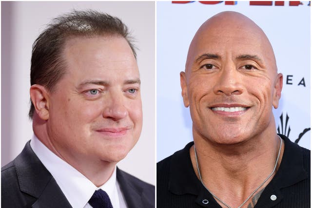<p>Brendan Fraser is being praised for his performance in ‘The Whale’ by celebrities including Dwayne ‘The Rock’ Johnson </p>