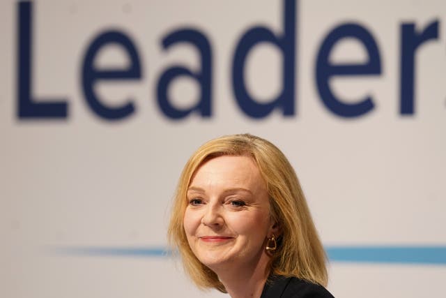 Liz Truss during a hustings event (Danny Lawson/PA)