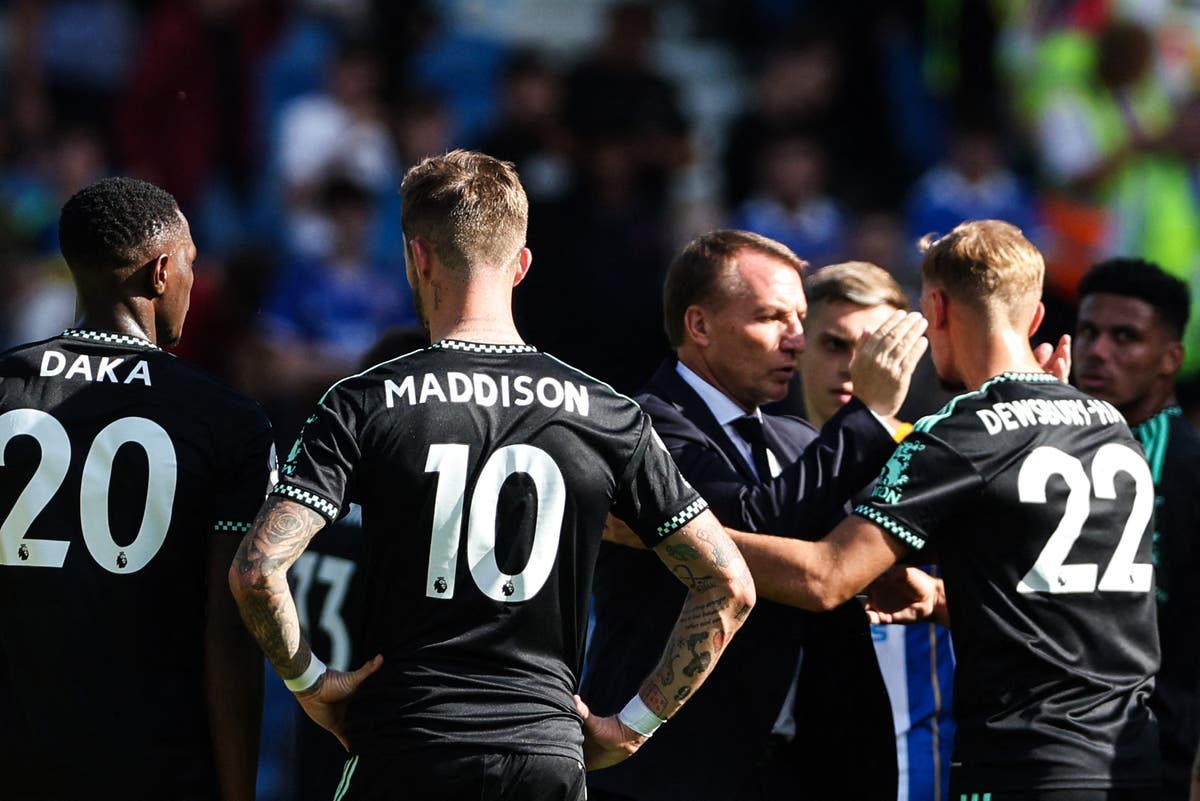 ‘The group is very much together’: Brendan Rodgers defends Leicester players arguing on the pitch