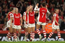 Arsenal sell 40,000 tickets for Women’s Super League derby with Tottenham