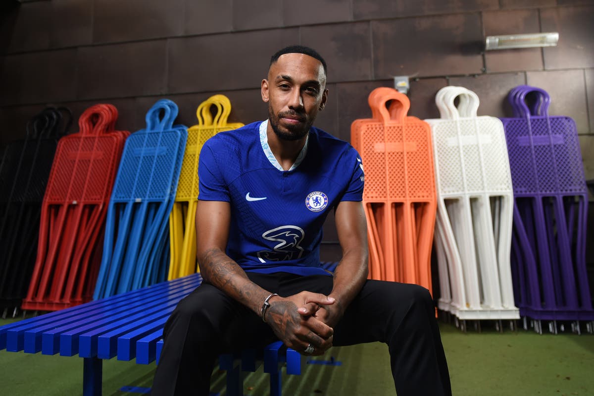 Why is Pierre-Emerick Aubameyang wearing a mask for Chelsea in Champions League?
