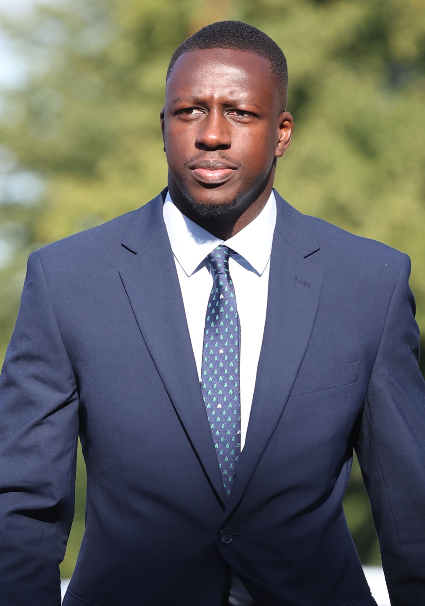 Manchester City footballer Benjamin Mendy arrives at Chester Crown Court where he is accused of eight counts of rape, one count of sexual assault and one count of attempted rape, relating to seven young women. Picture date: Tuesday August 30, 2022 (David Rawcliffe/PA)