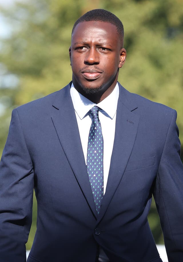 Manchester City footballer Benjamin Mendy arrives at Chester Crown Court where he is accused of eight counts of rape, one count of sexual assault and one count of attempted rape, relating to seven young women. Picture date: Tuesday August 30, 2022 (David Rawcliffe/PA)