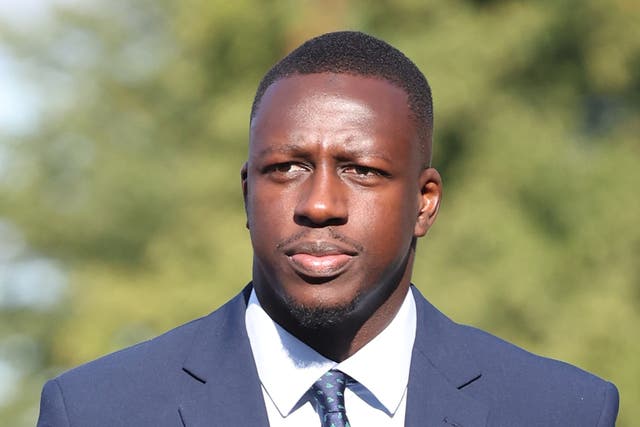 Manchester City footballer Benjamin Mendy arrives at Chester Crown Court where he is accused of eight counts of rape, one count of sexual assault and one count of attempted rape, relating to seven young women. Picture date: Tuesday August 30, 2022 (David Rawcliffe/PA)