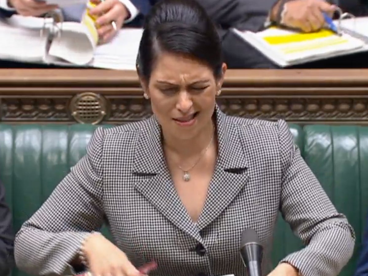 Priti Patel tells MPs to ‘shut up’ as she sets out her legacy as home secretary
