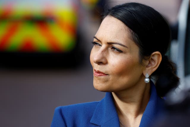 Priti Patel faced accusations of overseeing a rise in gun and knife crime as she defended her record as Home Secretary (PA)