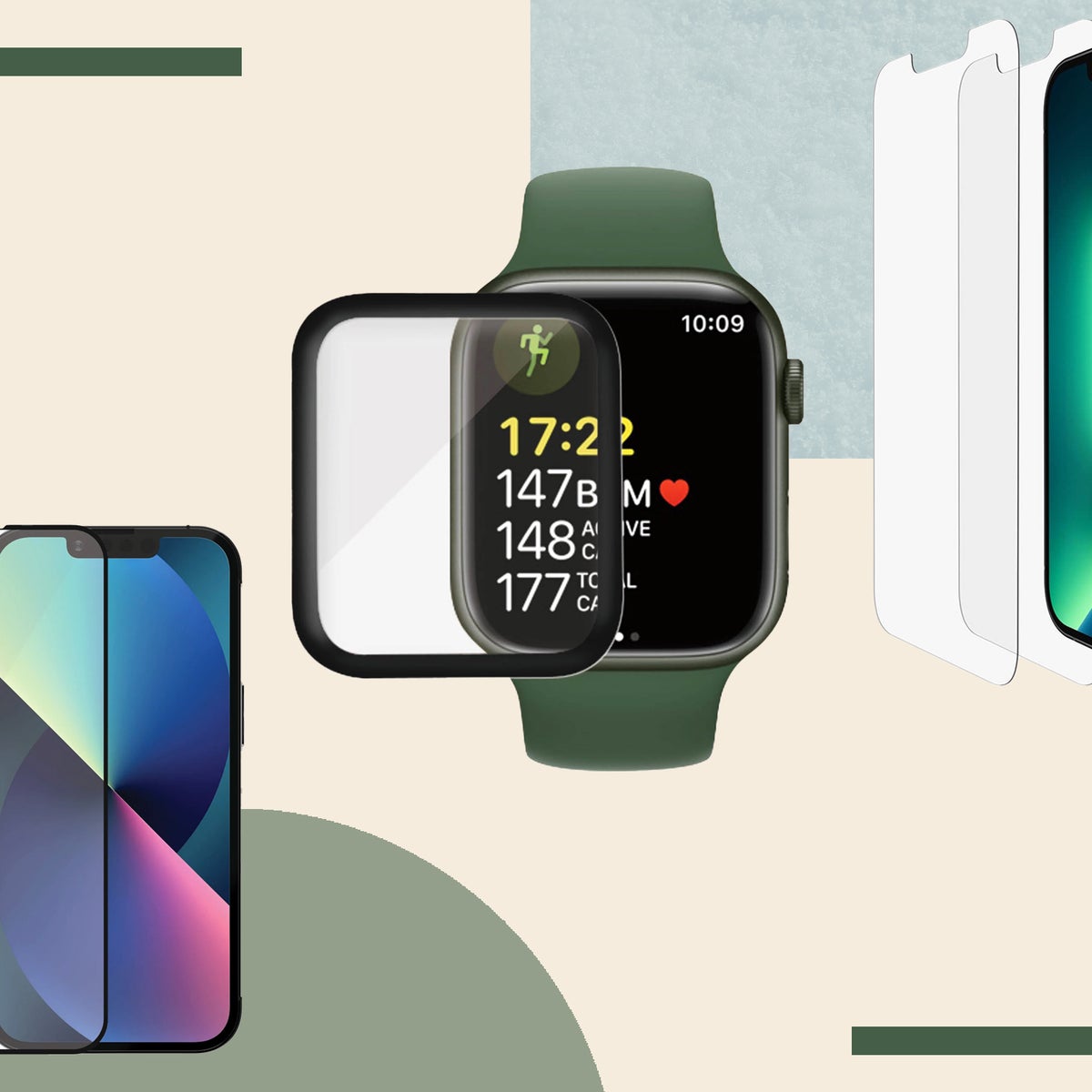 Zagg apple watch series 7 screen protector Clearance