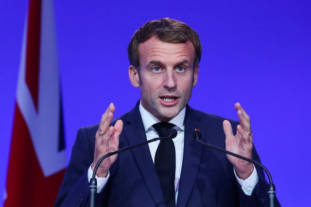 French President Emmanuel Macron. File image (Yves Herman/PA)