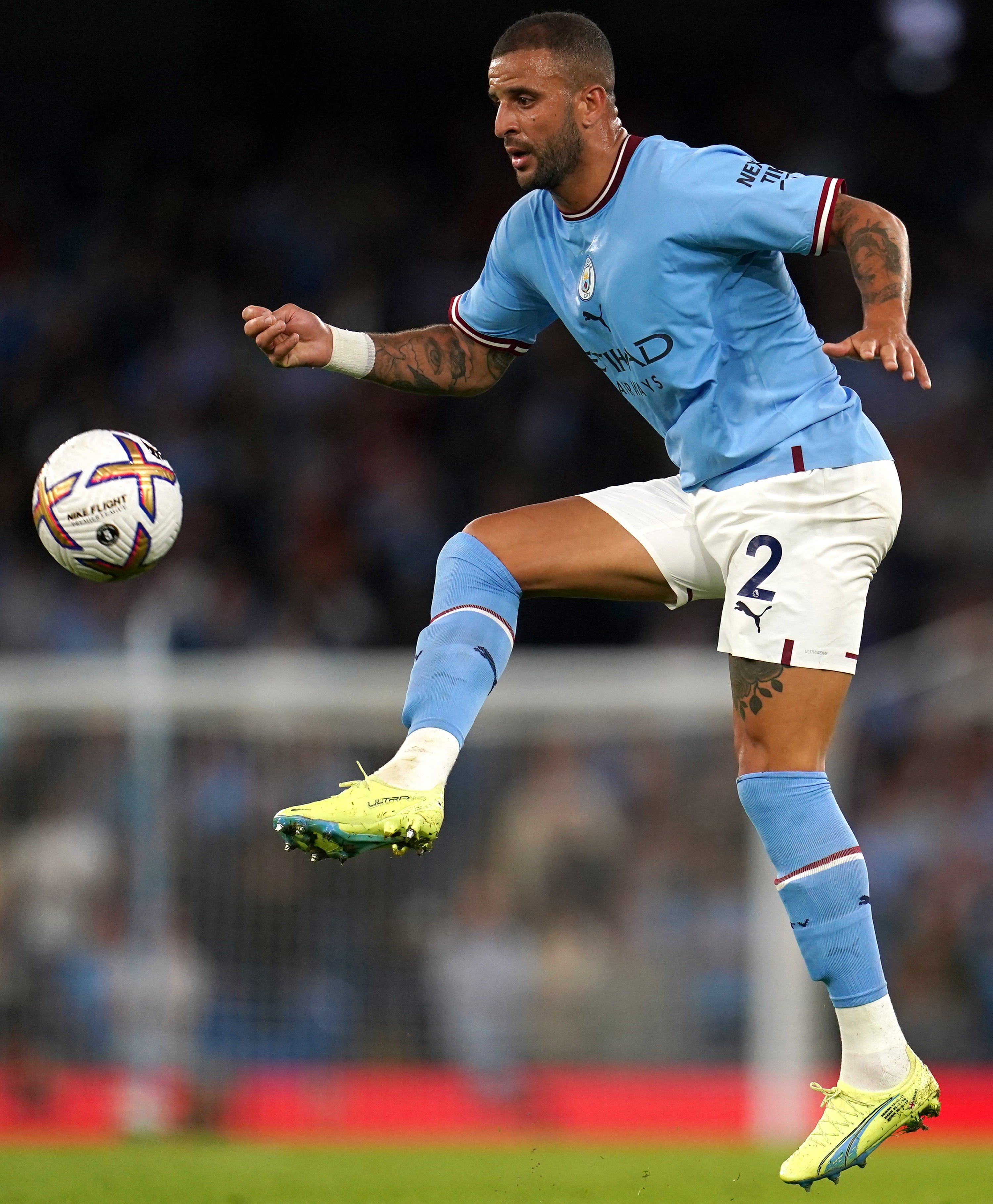 Kyle Walker has been forced out of the game in Spain through injury (Nick Potts/PA)