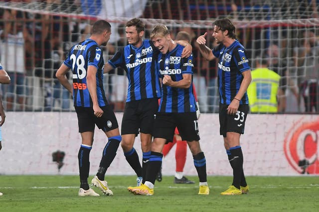 Rasmus Hojlund opened the scoring as Atalanta beat Monza. (Claudio Grassi/AP)
