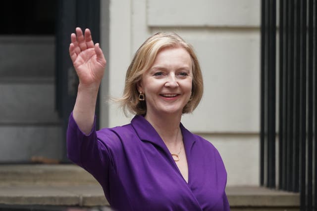 Liz Truss will enter Downing Street after her triumph in the Tory leadership contest as she prepares to roll out an emergency support package to deal with the energy crisis (Victoria Jones/PA)