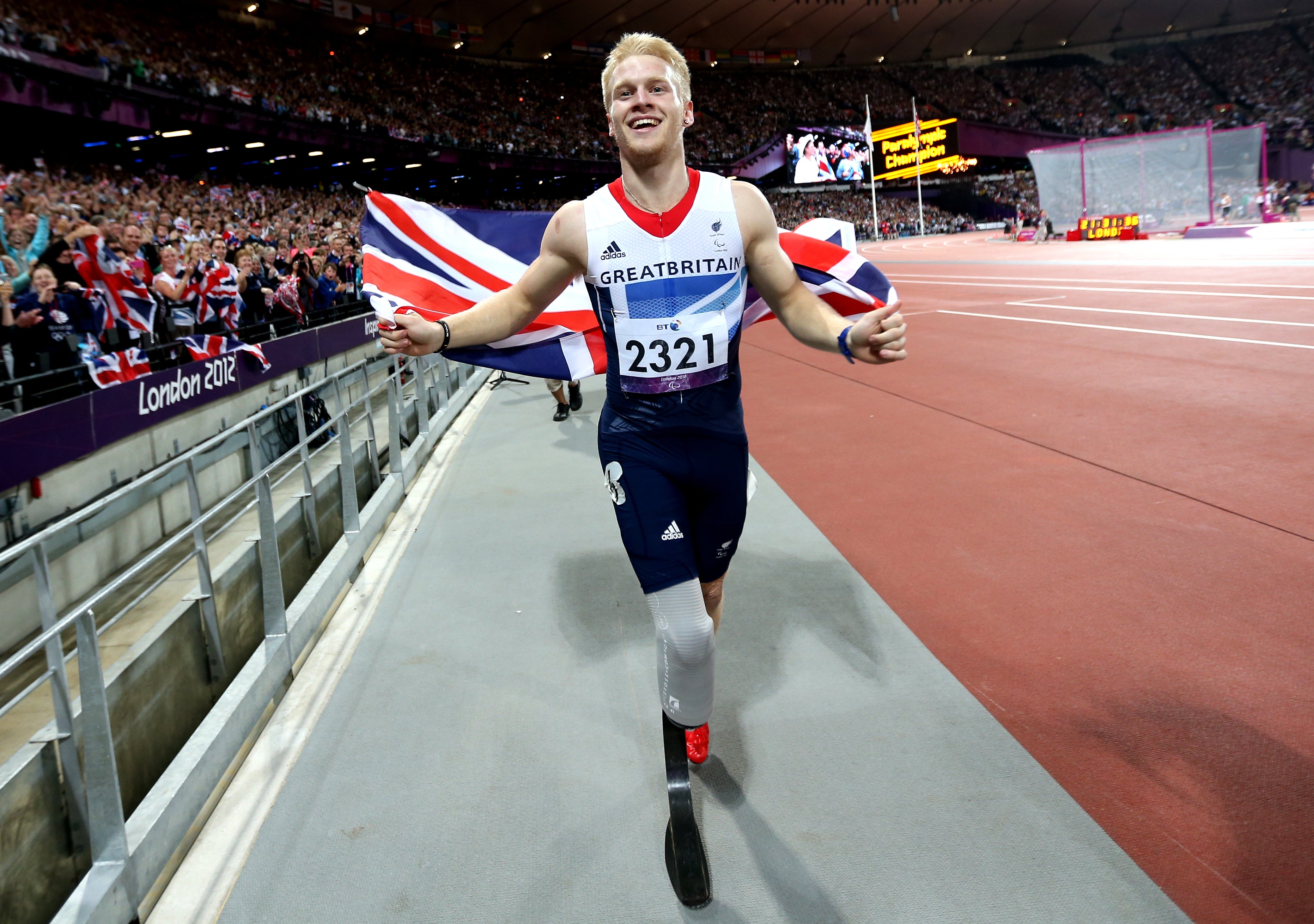 Jonny Peacock set a new world record at the Paralympics in London (David Davies/PA)