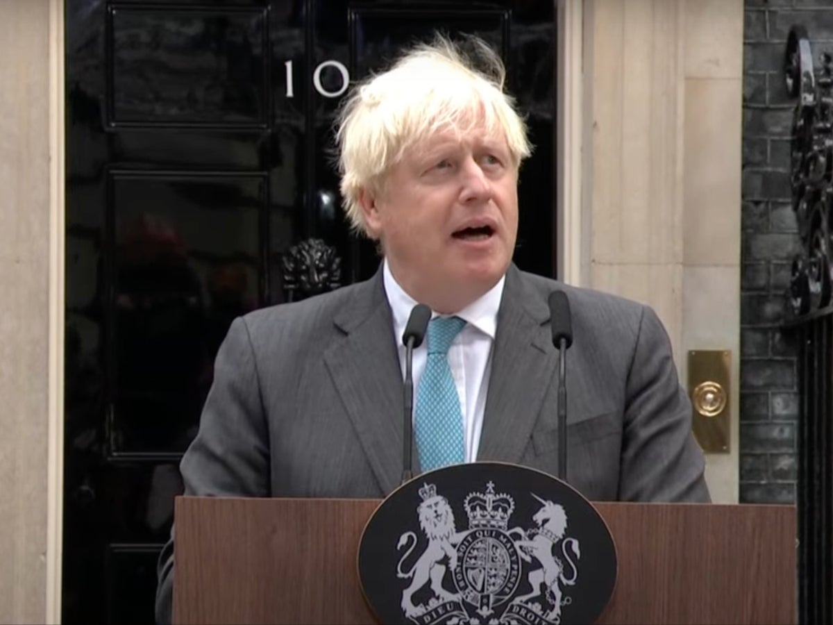 Boris Johnson says Tories ‘changed the rules’ as he complains about his removal in final speech as PM
