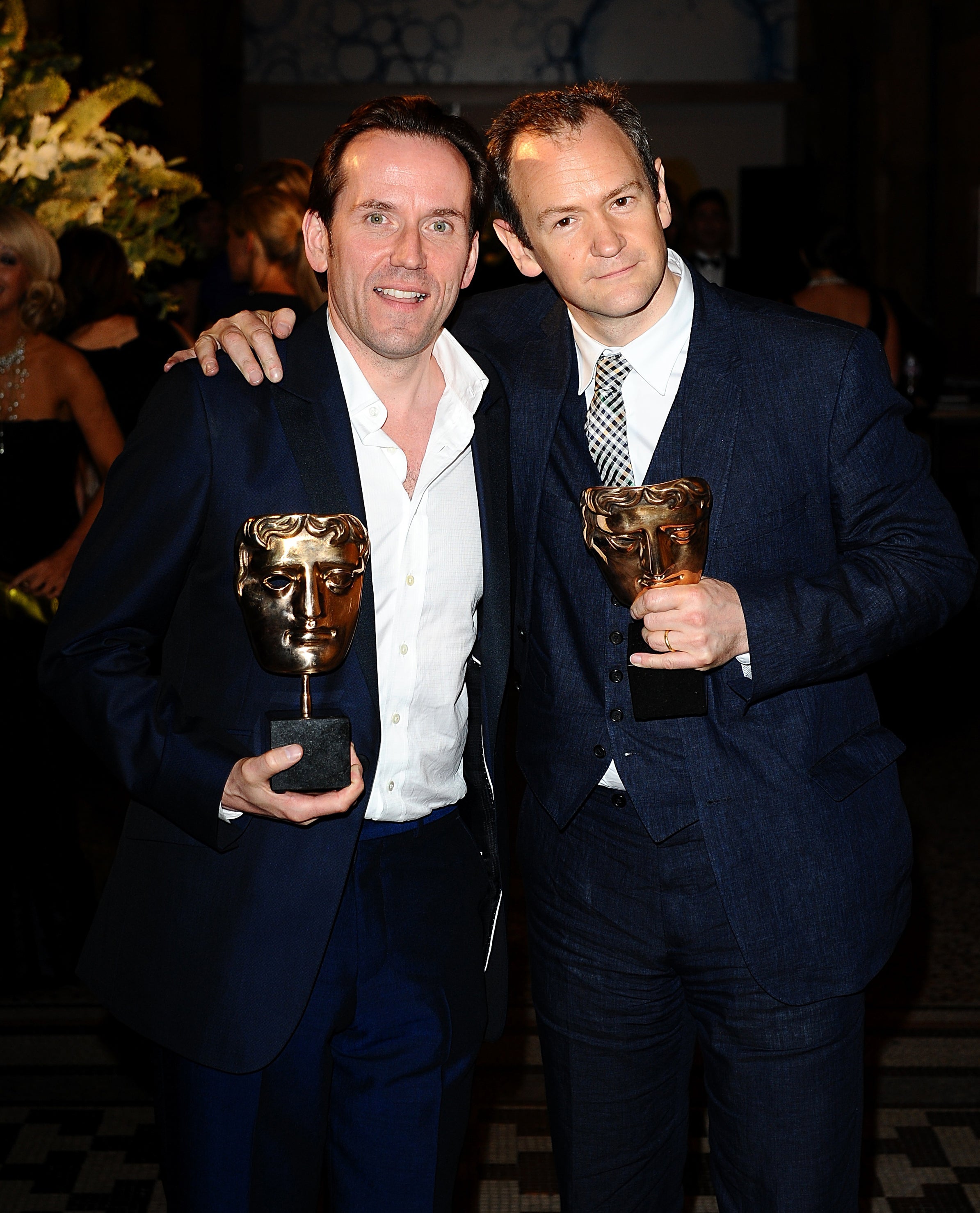 Ben Miller and Alexander Armstrong after receiving a Bafta comedy award in 2010 (Ian West/PA)