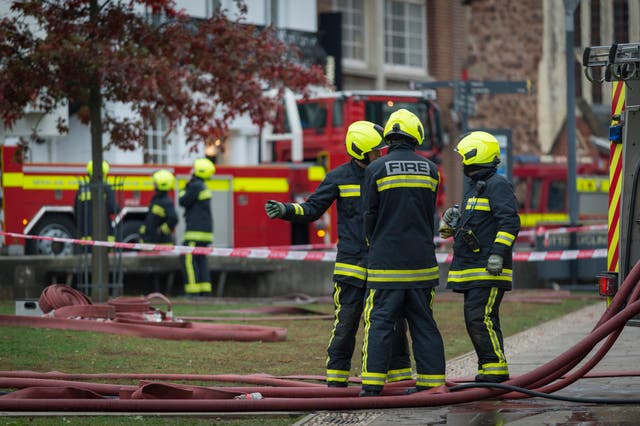 Tens of thousands of firefighters and control room staff are to be balloted for strikes over pay (PA)