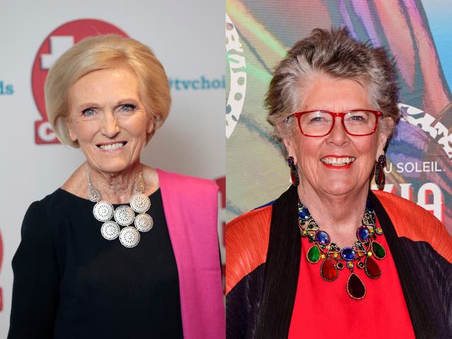 <p>Mary Berry (left) and Prue Leith (right)</p>