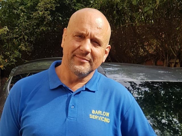 <p>John Barlow, 59, from Manchester who used his car to stop an Audi on the outside lane of the M62</p>