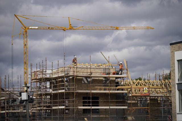 Activity in the UK construction sector contracted for the second month in a row in August as economists warn of trouble ahead for companies hit by rising costs and waning demand (Niall Carson/ PA)