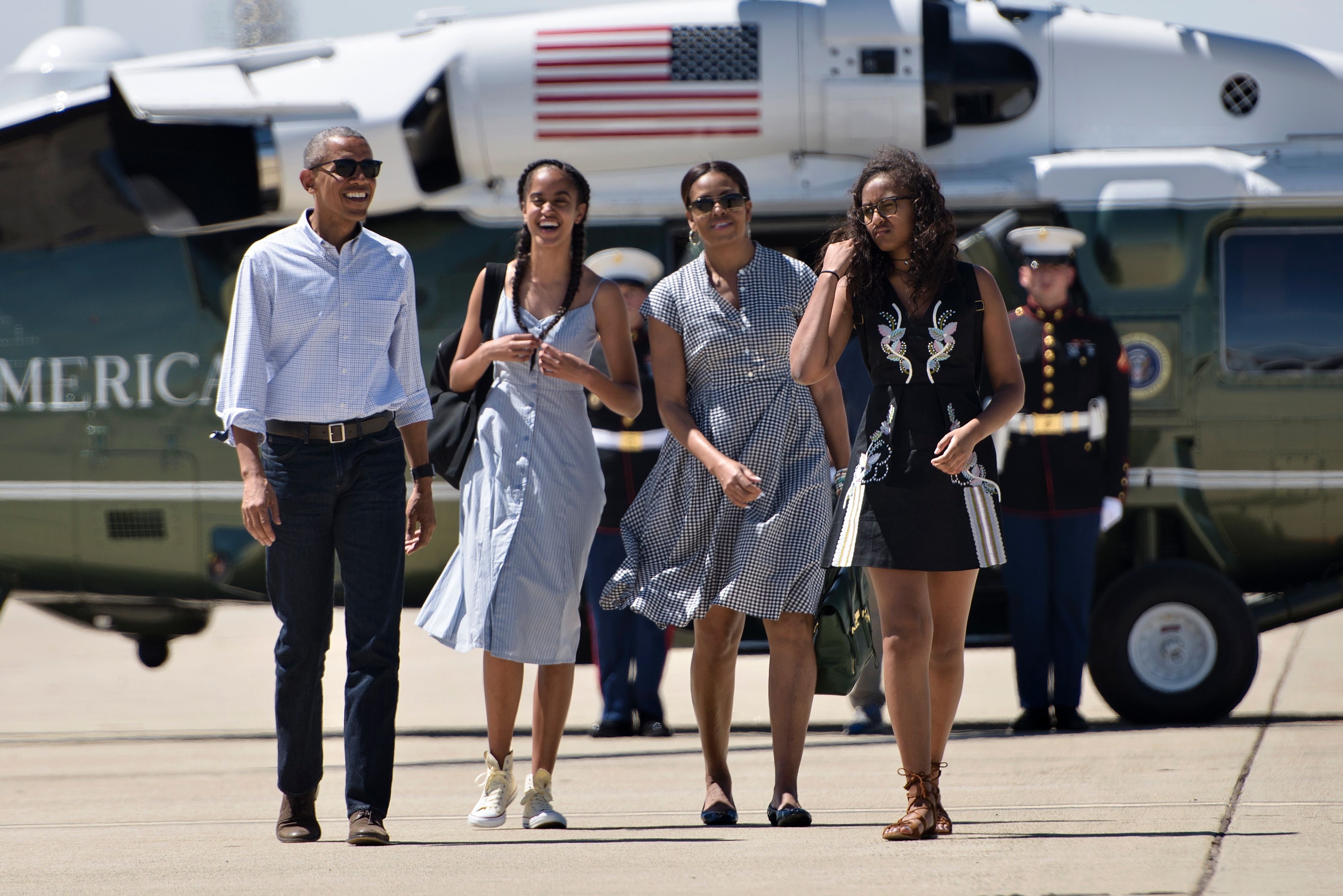 The Obama family in 2016