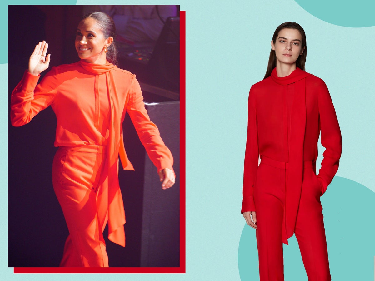 Meghan Markle’s radiant red ensemble costs £1,000 but we’ve found the affordable dupes