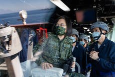 Taiwan leader cites threat of Chinese 'cognitive warfare'