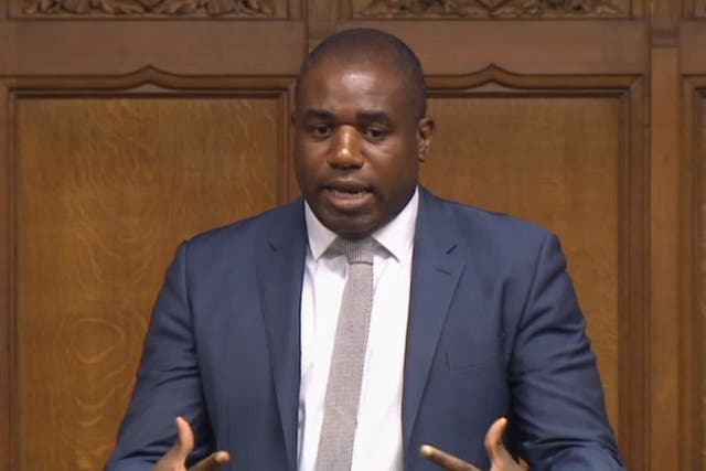 Labour’s MP for Tottenham, David Lammy, has called on the Government to scrap the Northern Ireland Protocol Bill (PA)