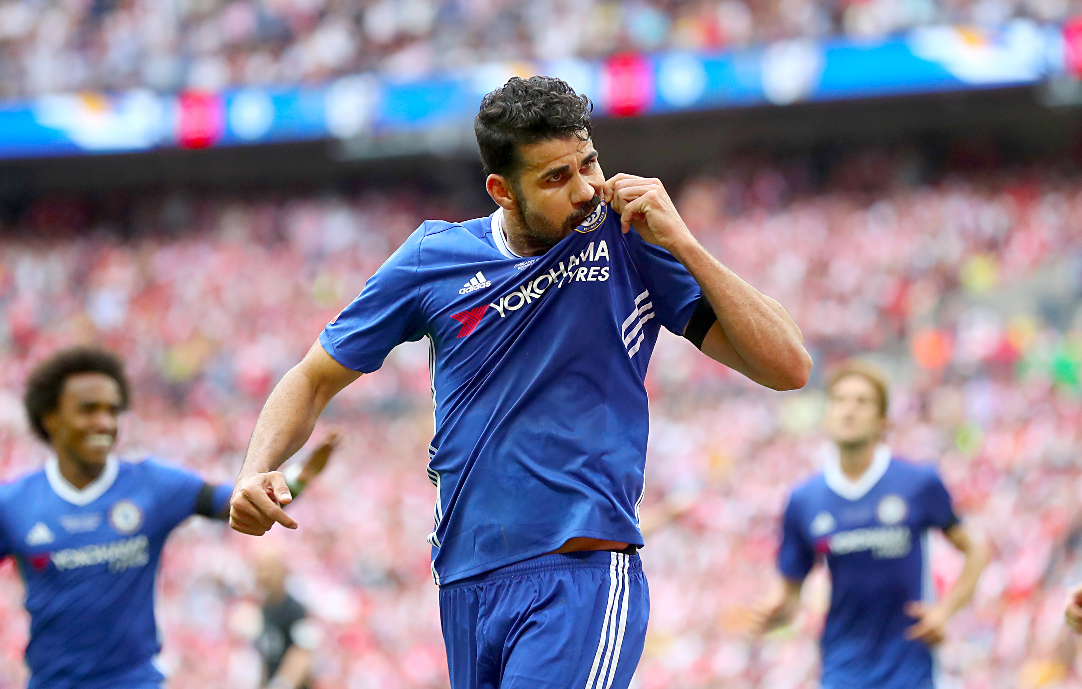Diego Costa won the Premier League twice with Chelsea (Adam Davy/PA)
