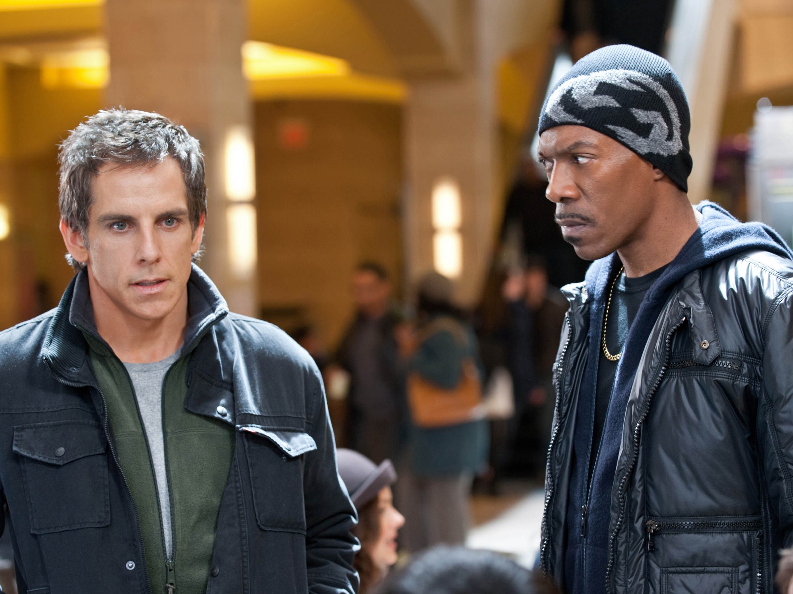 Ben Stiller and Eddie Murphy in ‘Tower Heist'