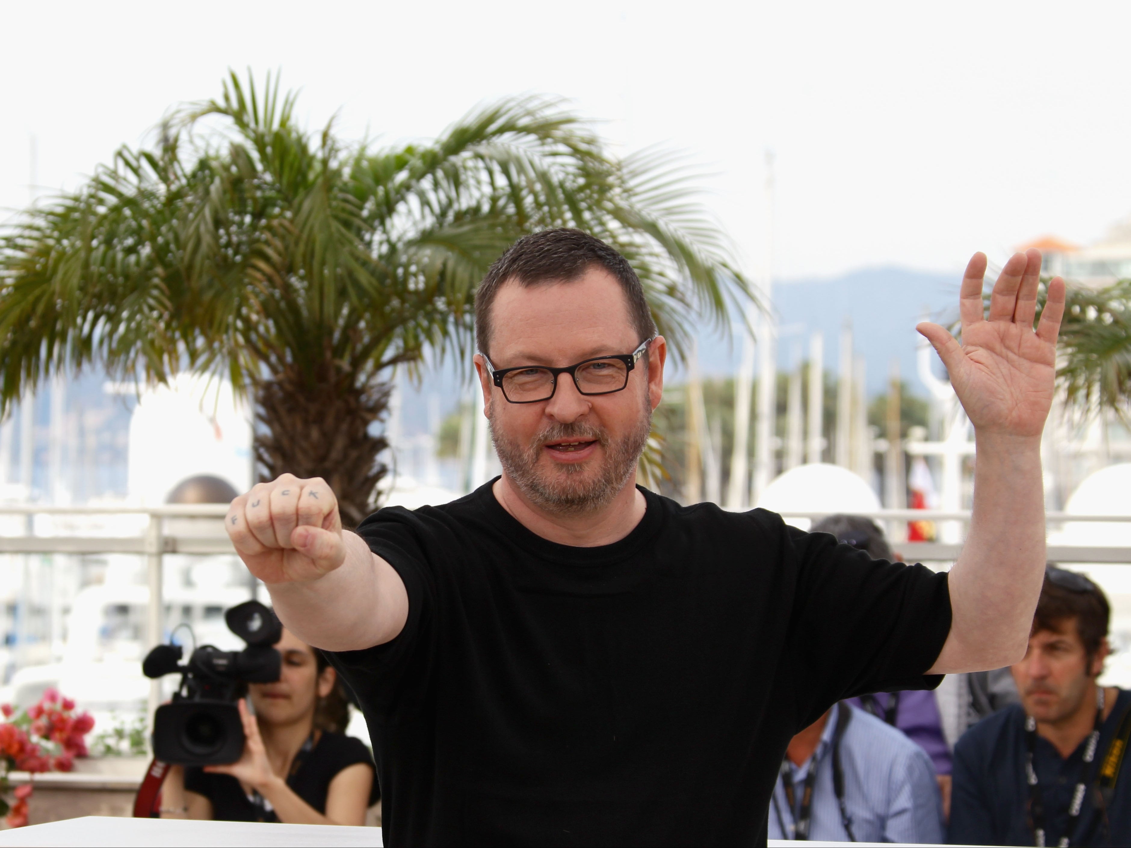 Von Trier at the 2011 Cannes Film Festival