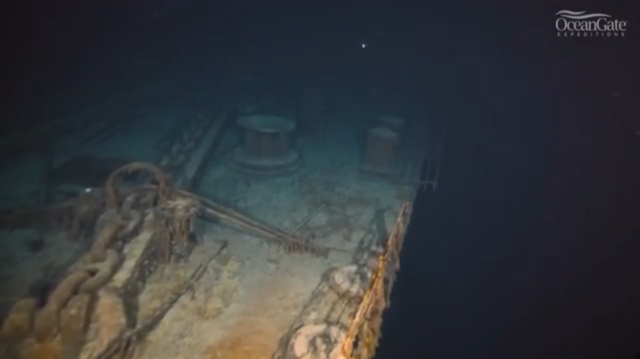 The footage was captured by a team from OceanGate Expeditions, which made several missions to the Titanic this summer