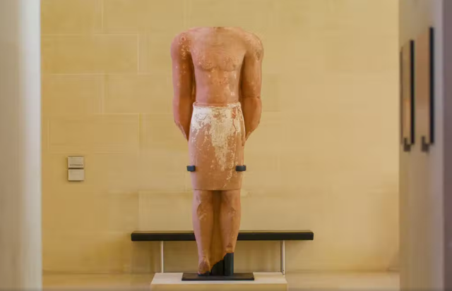 <p>The ‘Monumental Statue’ dates from the 5th 3rd centuries BCE</p><p></p>