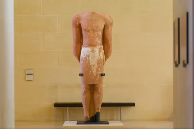 <p>The ‘Monumental Statue’ dates from the 5th 3rd centuries BCE</p><p></p>