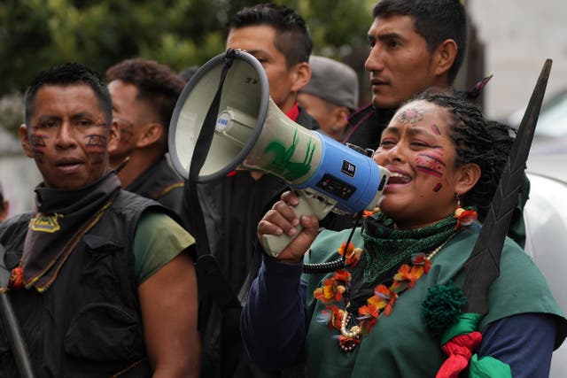 ECUADOR-INDÍGENAS PROTESTA