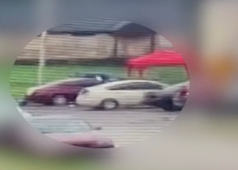 Grainy video footage reportedly shows Cleotha Abston cleaning an SUV that police say was used in the abduction and murder of Eliza Fletcher