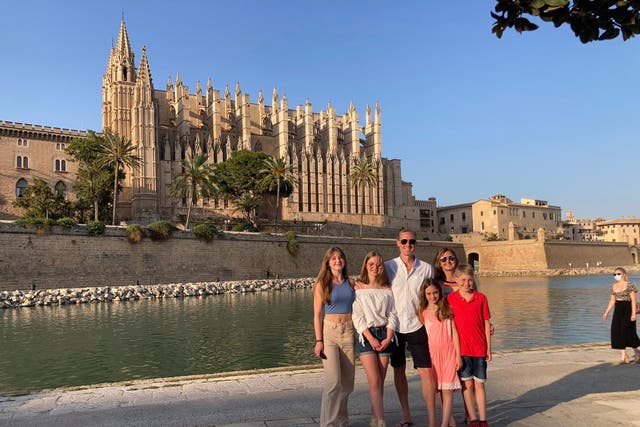 The family in Palma Majorca in July 2021 (Collect/PA Real Life)