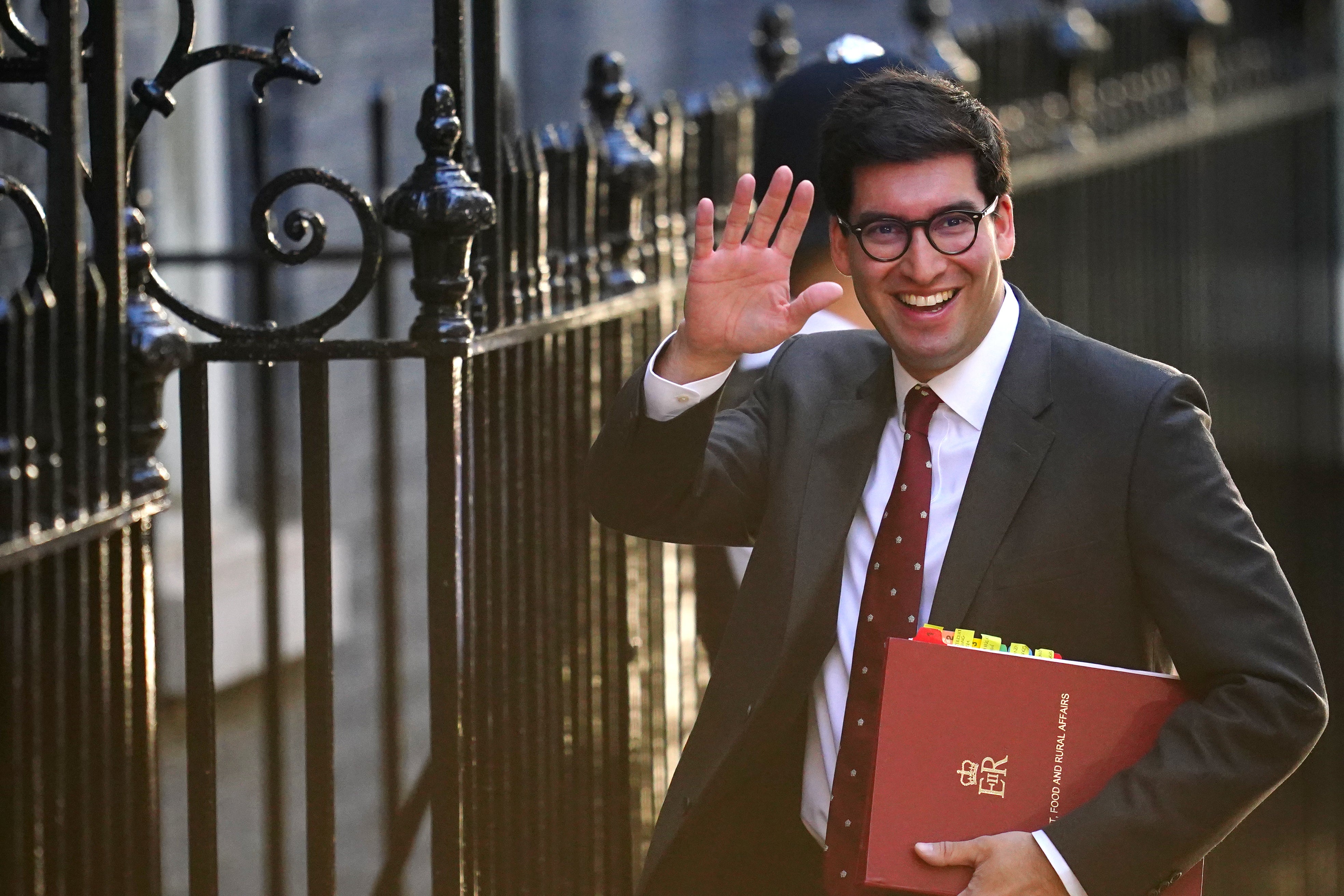 <p>New Environment Secretary Ranil Jayawardena arrives in Downing Street for the first meeting of Liz Truss’s cabinet</p>