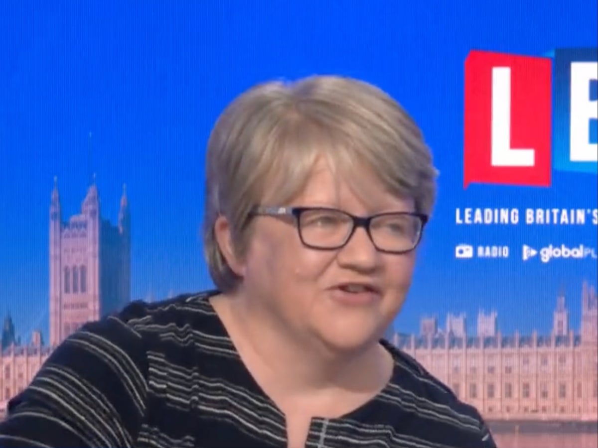 Therese Coffey's Dr Dre alarm goes off during live interview
