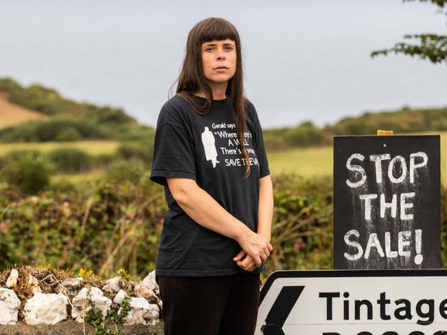 <p>Residents facing eviction from the Cornish village of Trevalga have vowed to do ‘whatever it takes’ to stop its sale</p>