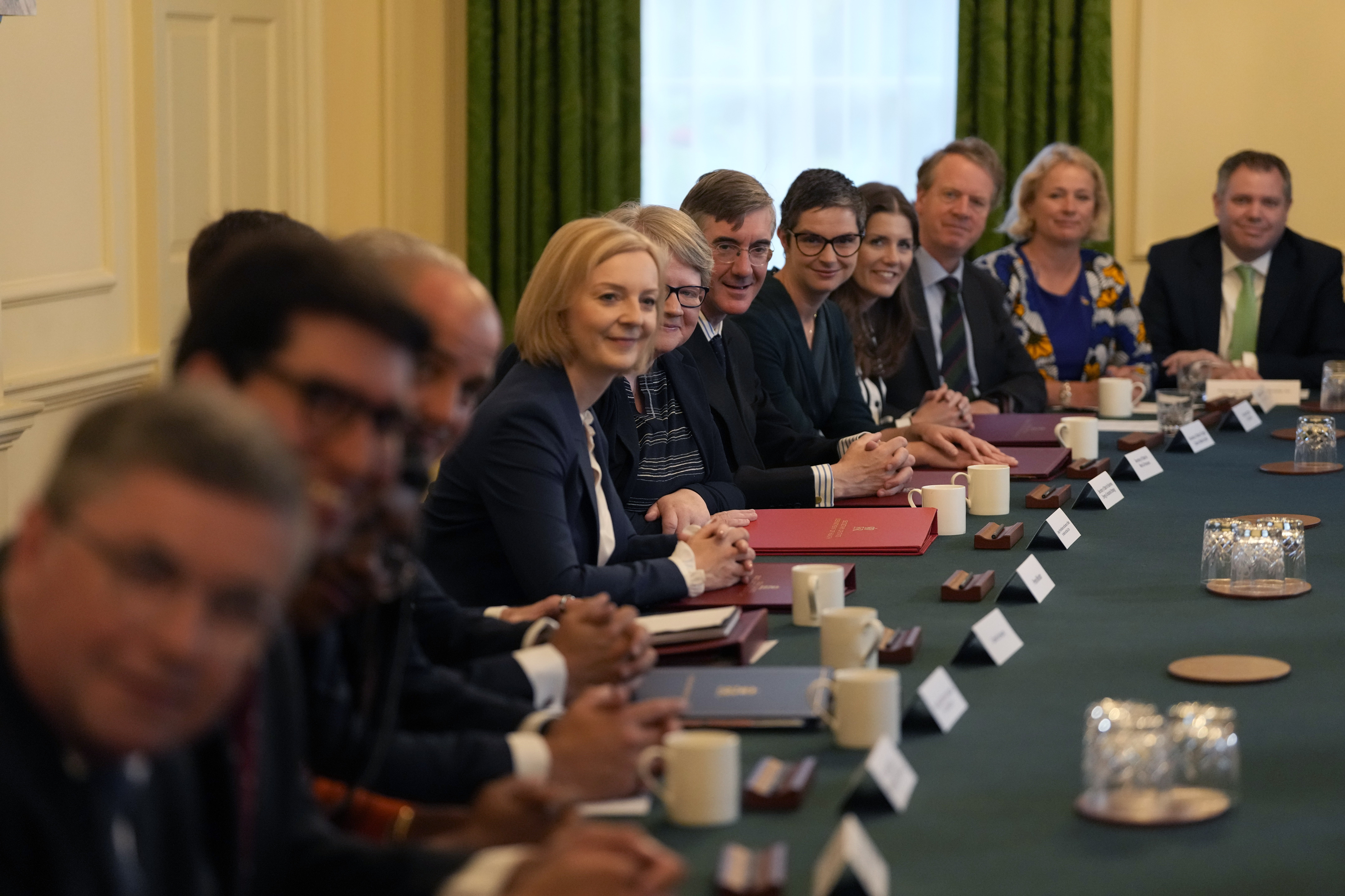 Prime Minister Liz Truss holds her first Cabinet meeting.