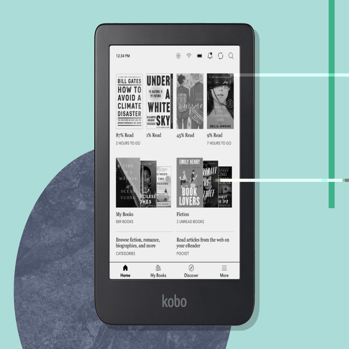 Kobo Clara 2E E Reader A More Eco Conscious Way.6" E Ink Carta 1200 HD Touch Screen 1448 X 1072 Resolution And 300 DPI, With Dark Mode. Read And Listen N506 KU OB K EP - Foto 8