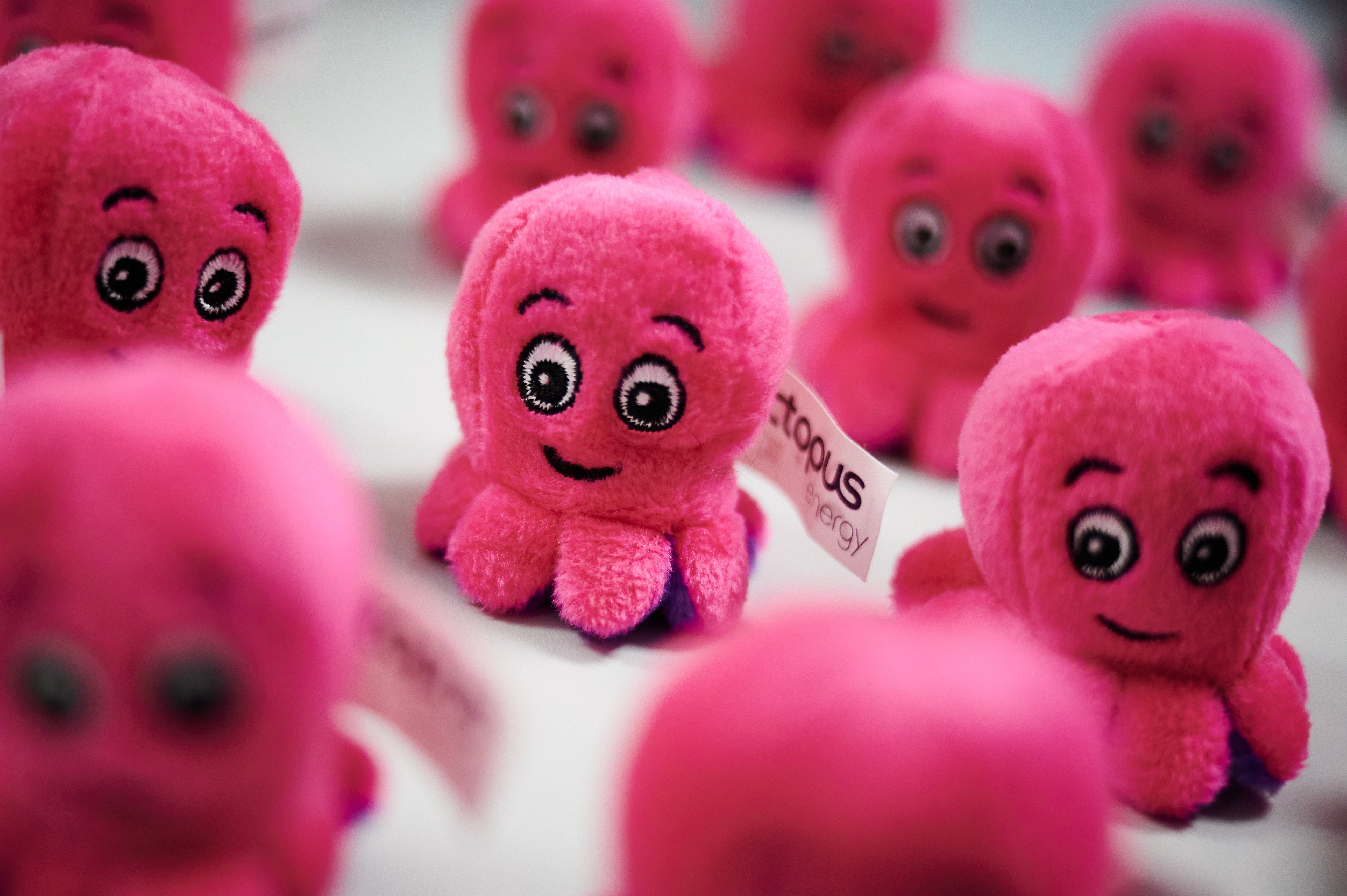 Octopus Energy promotional toys at the headquarters of Octopus Energy in London (PA)