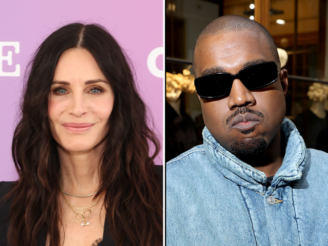 <p>Courtney Cox and Kanye West</p>