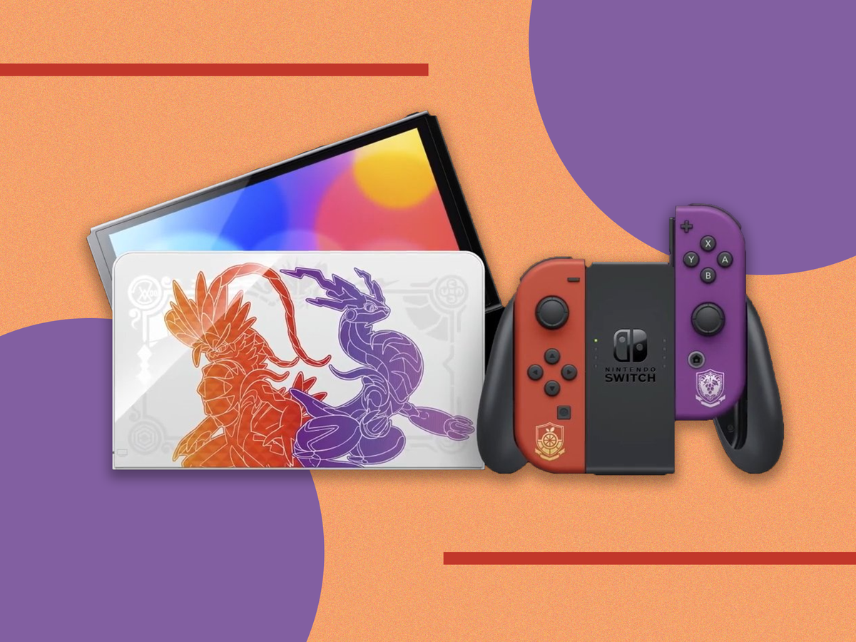 Console Nintendo Switch OLED Pokémon Scarlet & Violet Edition [ Edição  Especial ]